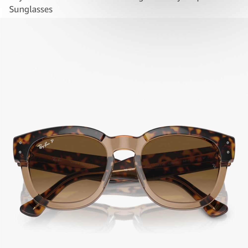 Ray-Ban Polarized Mega Hawkeye Square Sunglasses